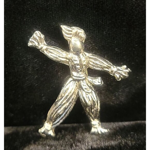 Vintage 1950's Ragdoll Brooch, silver plated - Picture 10 of 14